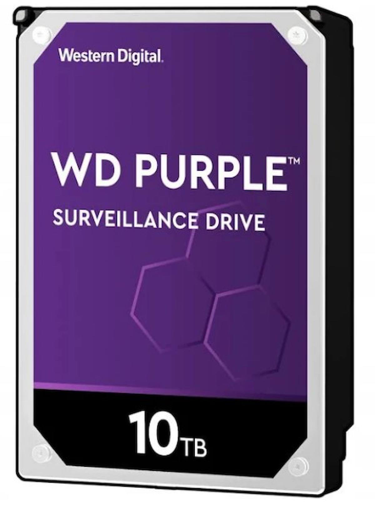 Western Digital WD Purple WD102PURZ 10 TB 3.5 inç 7200 RPM 256 MB SATA 3.0 Güvenlik Kamerası Harddisk