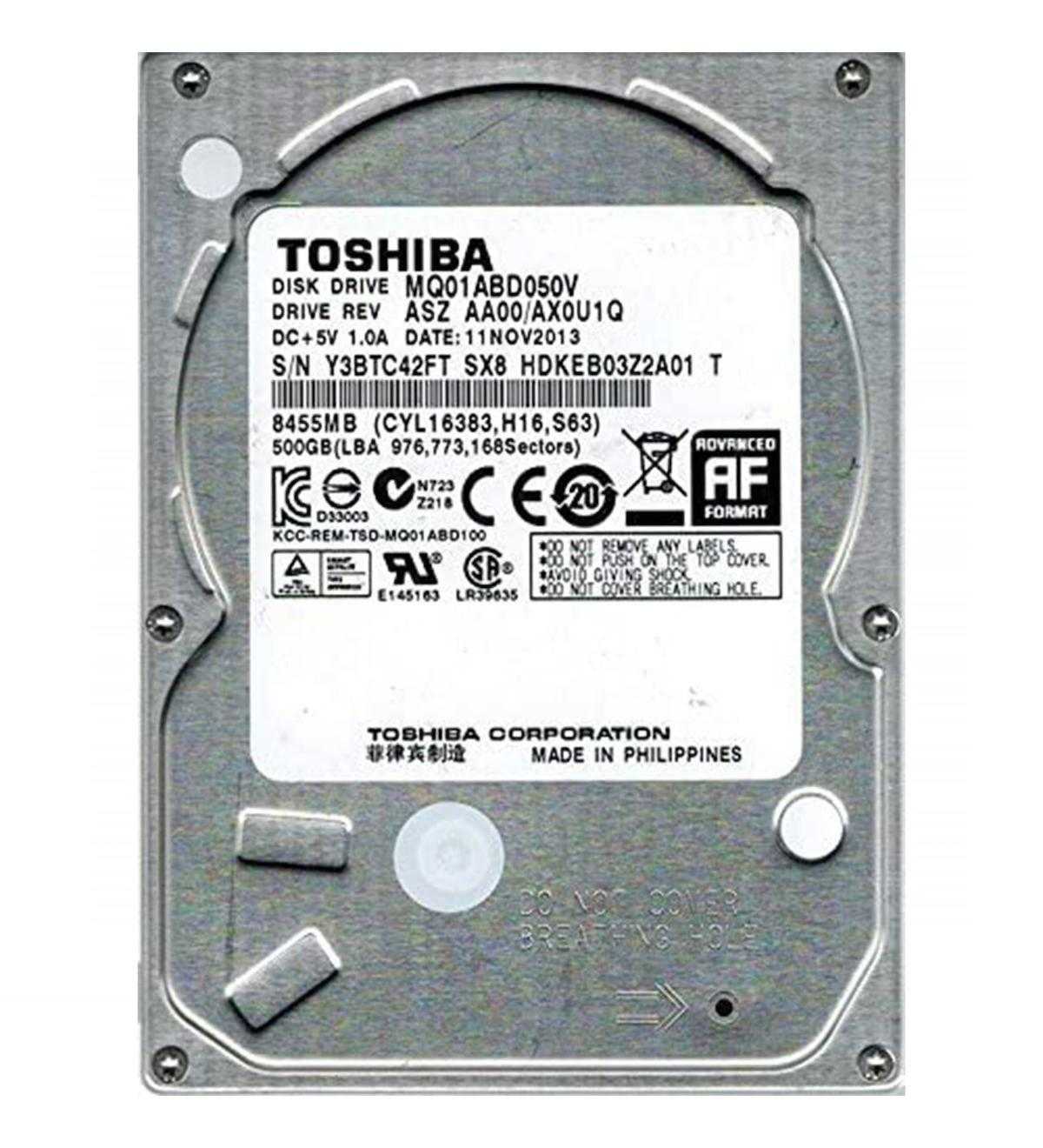 Toshiba MQ01ABD050 500 GB 2.5 inç 5400 RPM 8 MB SATA 3.0 Laptop Harddisk