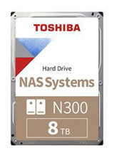 Toshiba N300 HDWG480UZSVA 8 TB 3.5 inç 7200 RPM 128 MB SATA 3.0 Nas Harddisk