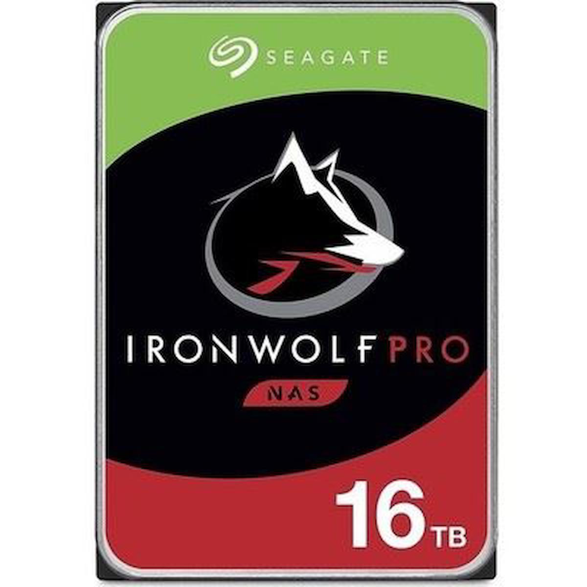 Seagate Ironwolf Pro New ST16000NT001 16 TB 3.5 inç 7200 RPM 256 MB SATA 3.0 Nas Harddisk