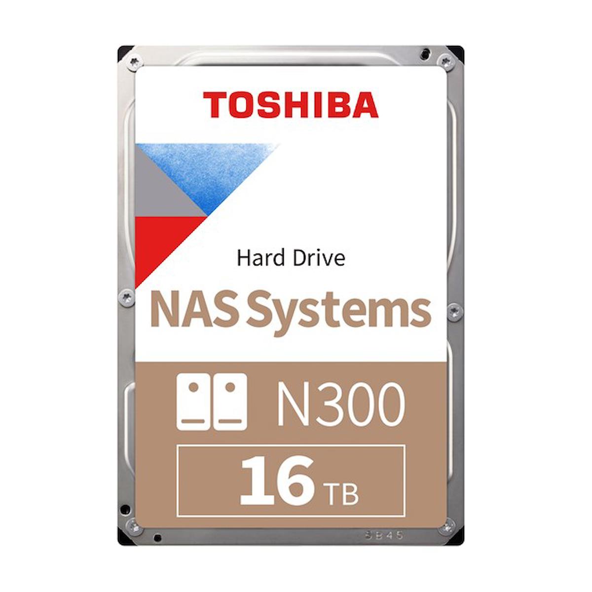 Toshiba N300 HDWG31GUZSVA 16 TB 3.5 inç 7200 RPM 512 MB SATA 3.0 Nas Harddisk