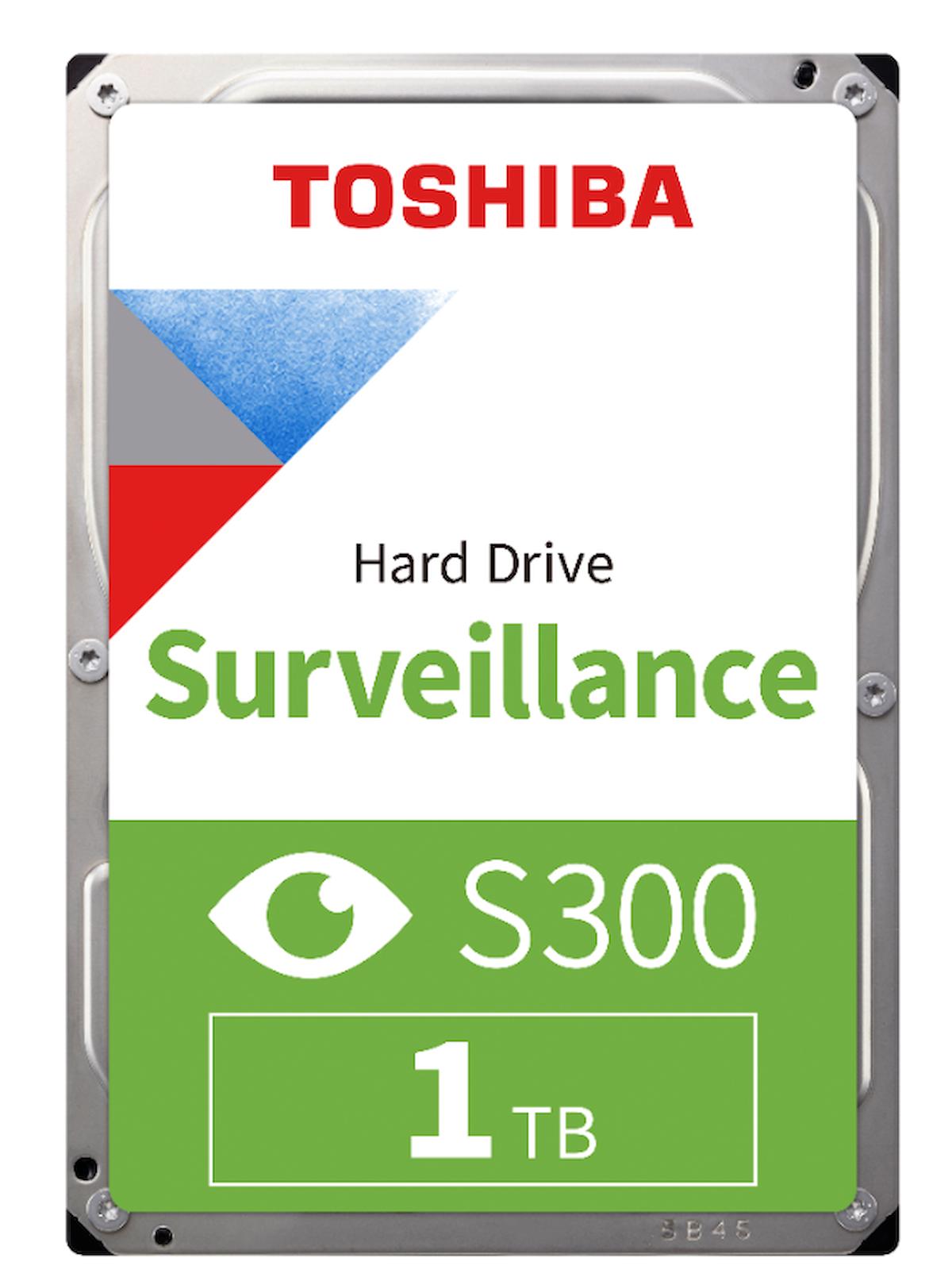 Toshiba S300 HDWV110UZSVA 1 TB 3.5 inç 5400 RPM 64 MB SATA 3.0 Güvenlik Kamerası Harddisk