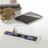 Hafele V-Turn Çerçeveli USB Girişli İç Mekan Priz Beyaz