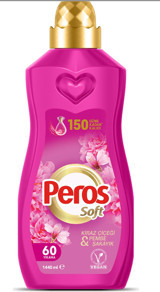 Peros Soft Konsantre Kiraz Çiçeği - Pembe Şakayık 60 Yıkama Yumuşatıcı 1.44 lt