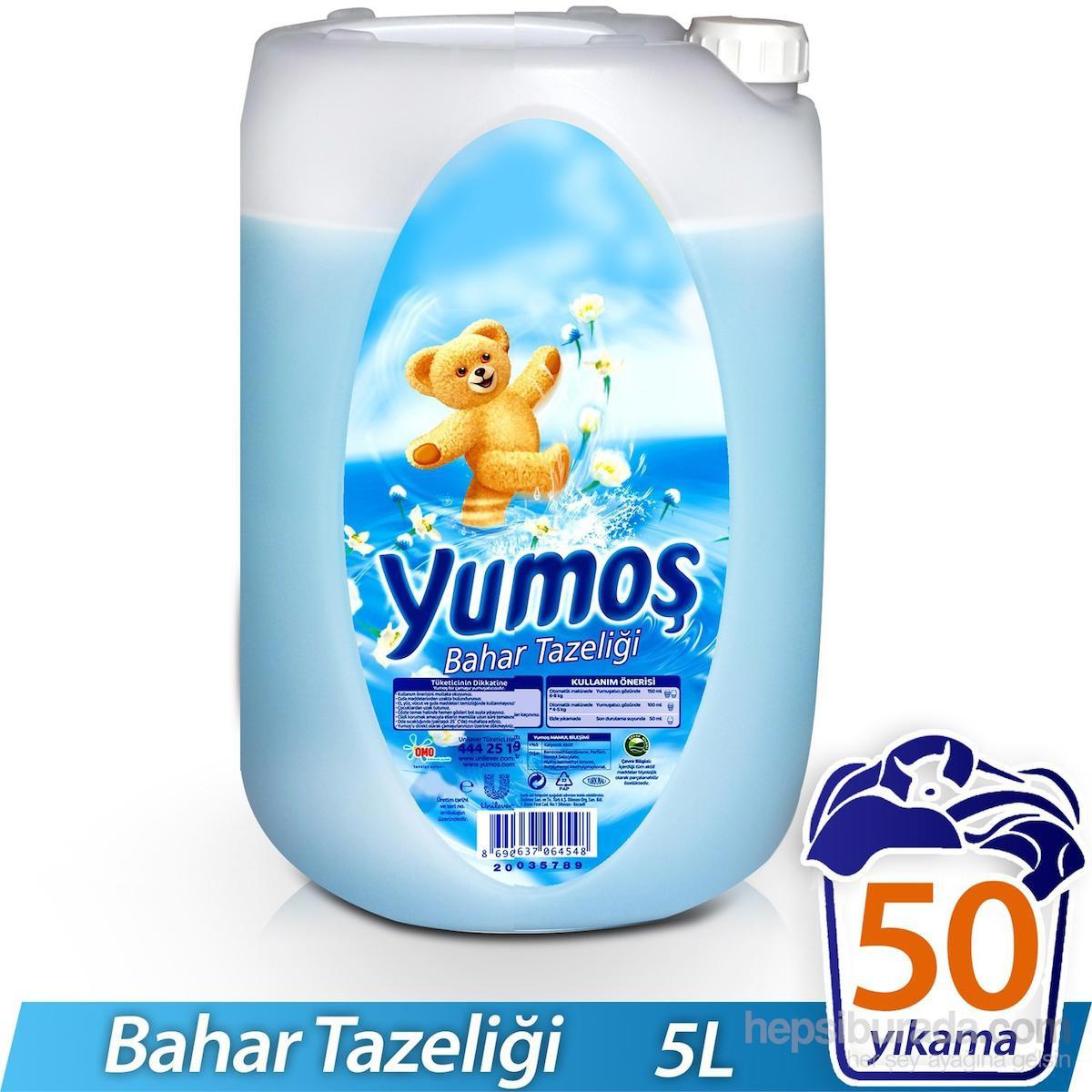 Yumoş Bahar Tazeliği 50 Yıkama Yumuşatıcı 5 lt