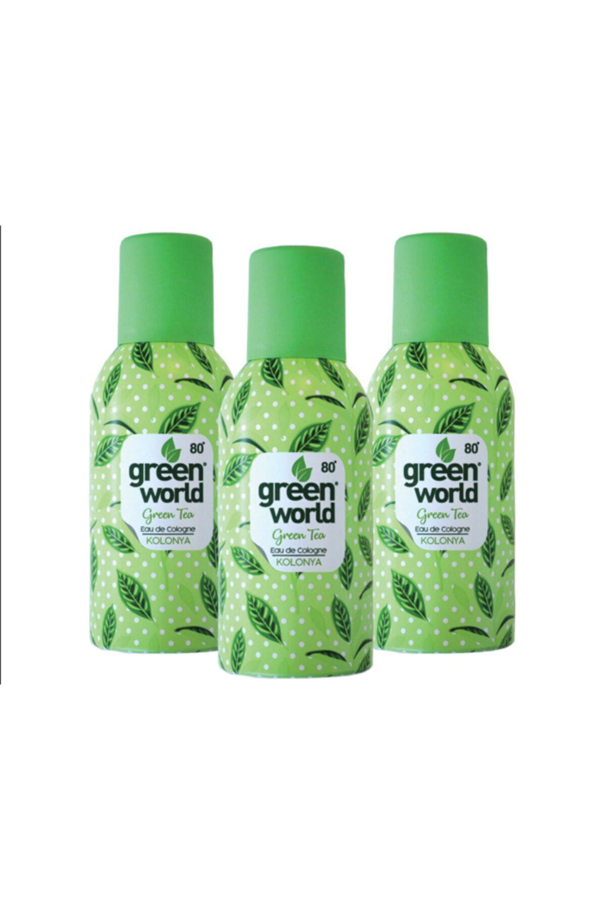 Green World Yeşil Çay Sprey Kolonya 150 ml 3'lü