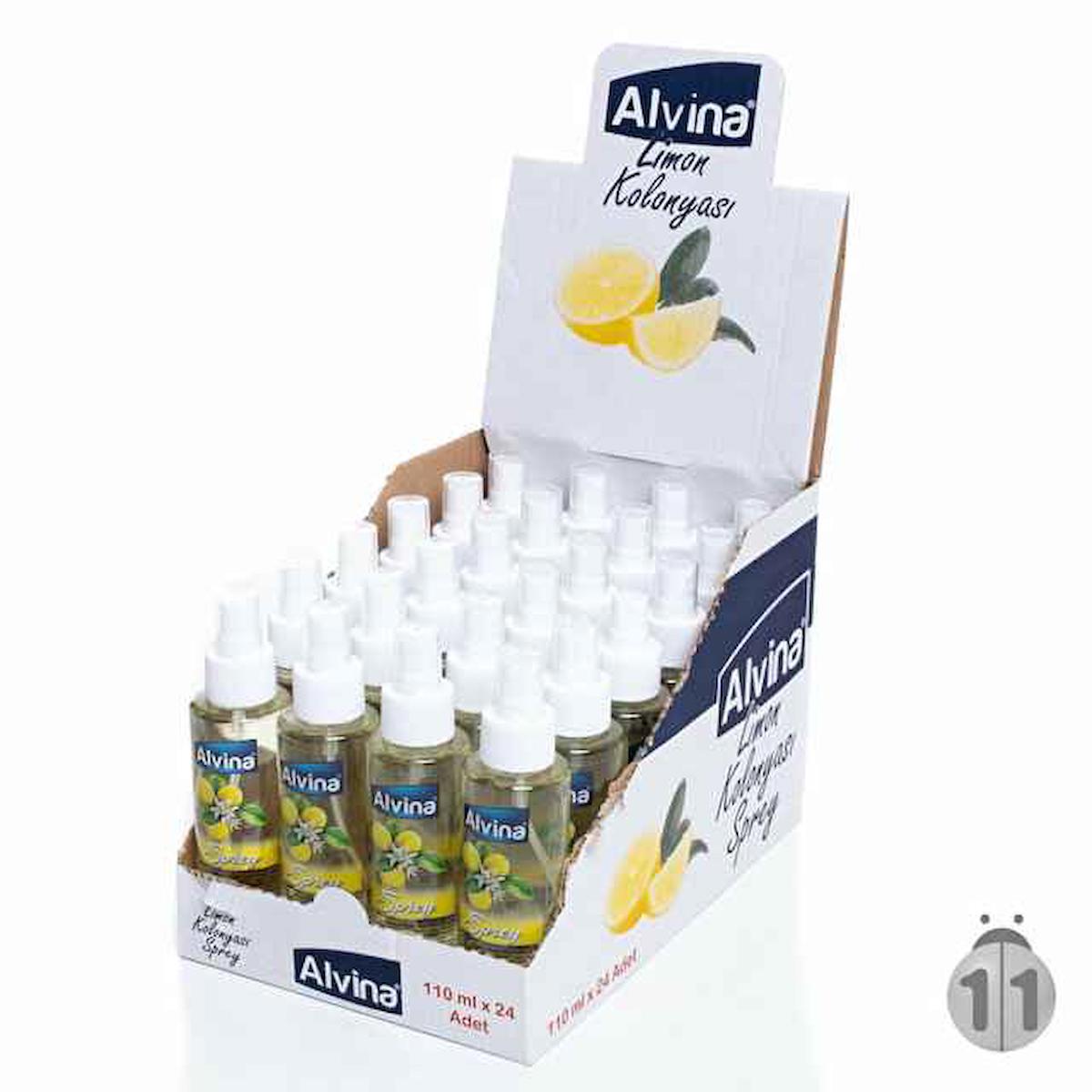 Alvina Limon Sprey Kolonya 100 ml 24'lü