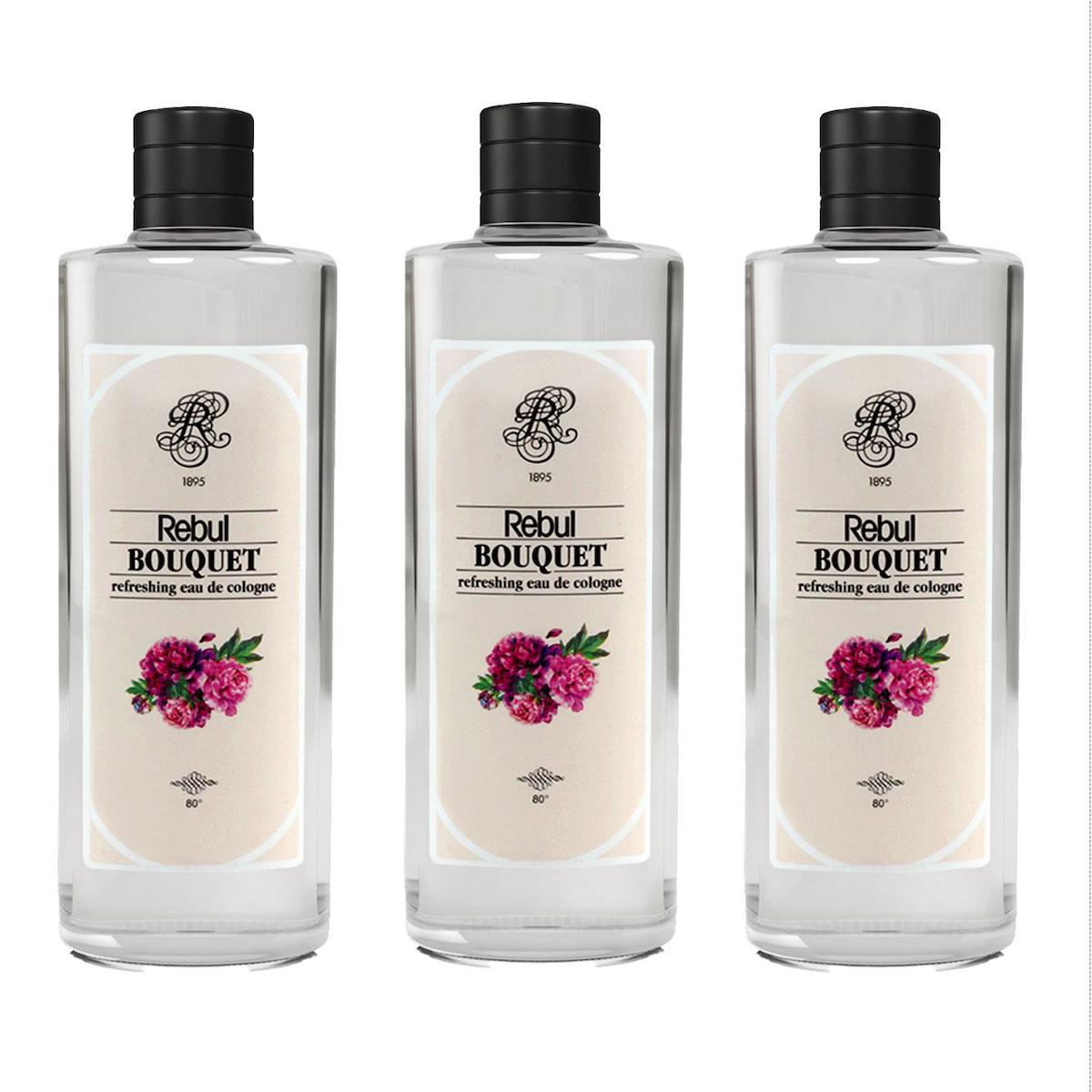 Rebul Bouquet Cam Şişe Kolonya 250 ml 3'lü