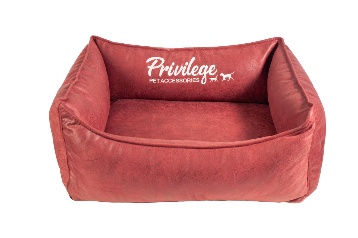 Privilege Premium Visco Küçük Irk İç Mekan Köpek Yatağı Kırmızı