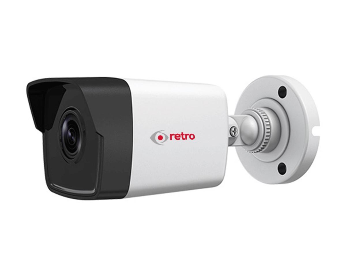 Retro RT-2CD1041 Ethernet Mini 1 Kameralı 360 Derece Dönen Gece Görüşlü Dış Mekan Kablolu Güvenlik Kamerası
