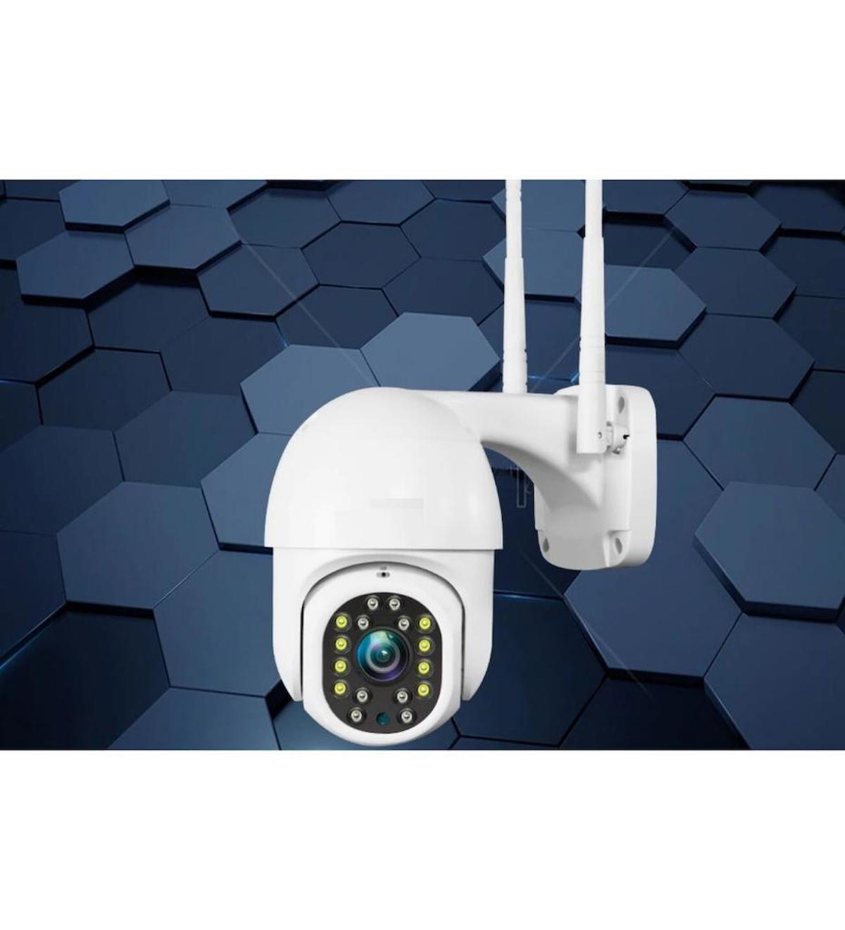 Angel Eye KS-518 Ethernet Mini 1 Kameralı 360 Derece Dönen Gece Görüşlü IP Dış Mekan Kablolu Güvenlik Kamerası