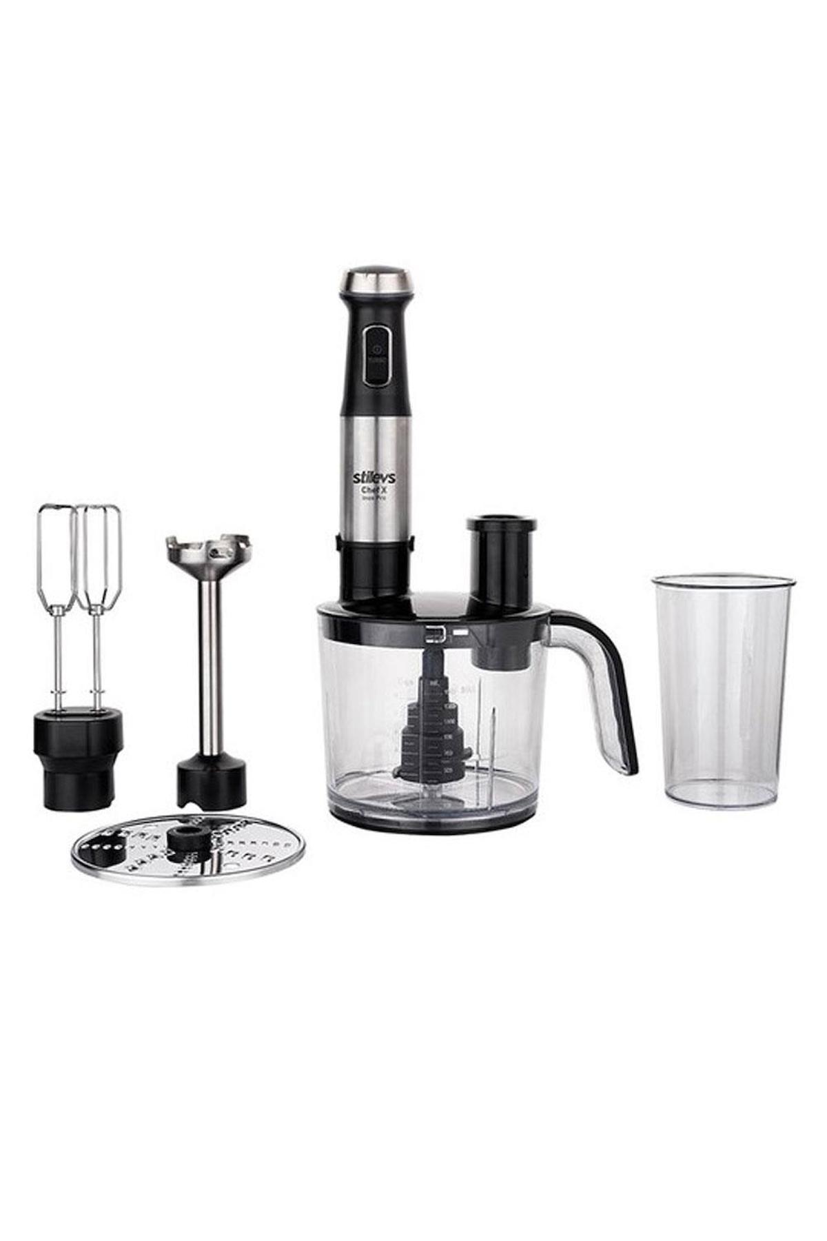 Stilevs Chef X Pro Sgh22150 800 ml Turbolu 4 Bıçaklı Blender Seti Kırmızı