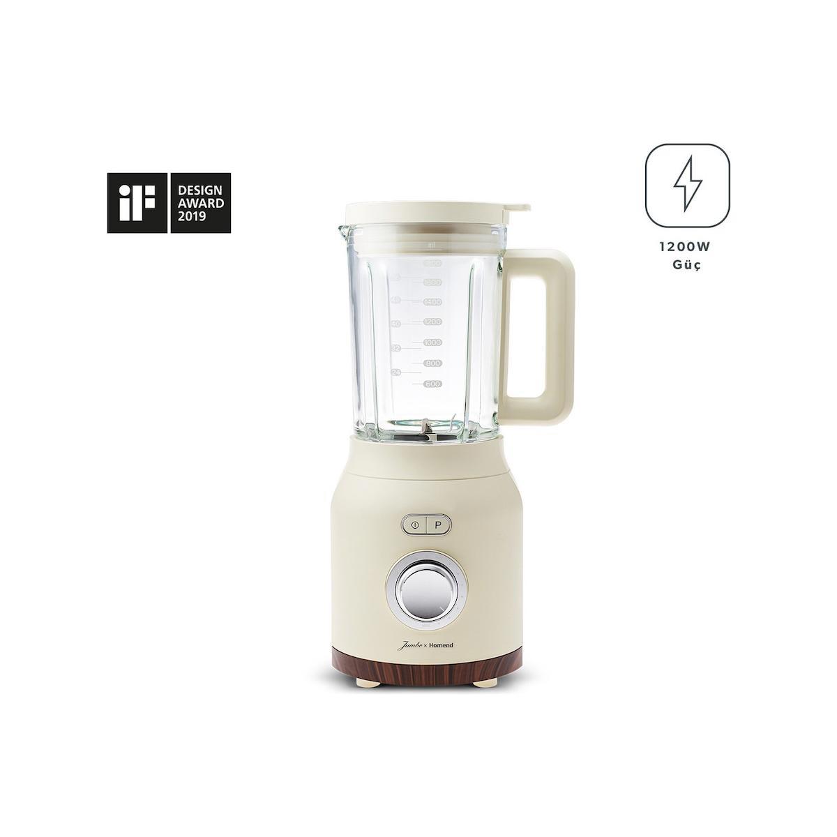 Homend Artfood 4925H 1.8 lt Sürahili Blender Krem