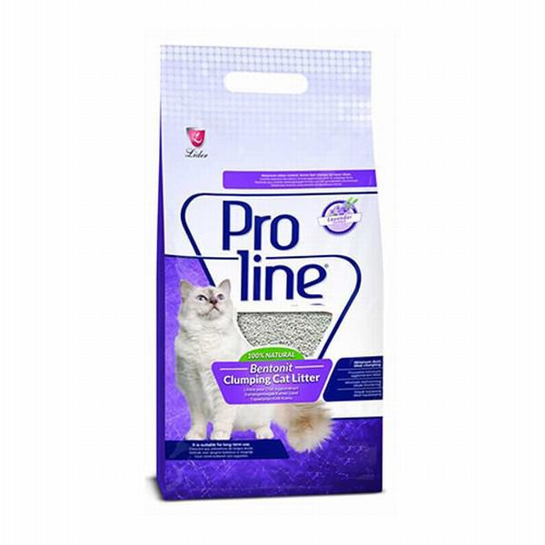 ProLine Lavanta Kokulu Topaklanan İnce Taneli Bentonit Kedi Kumu 2 x 5 lt