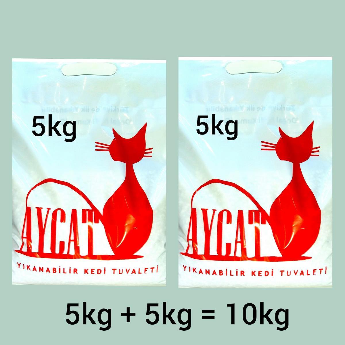 Aycat Kokusuz Doğal Kedi Kumu 2 x 5 kg