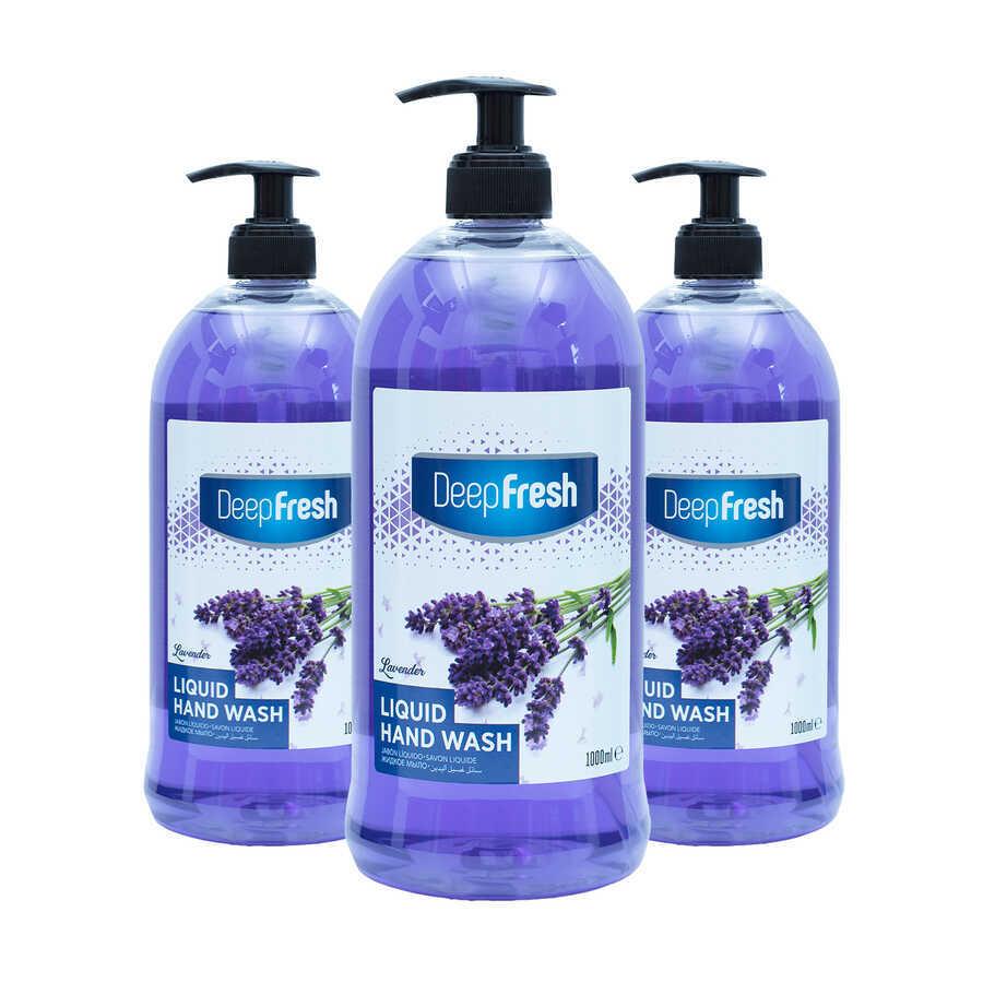 Deep Fresh Lavanta Nemlendiricili Sıvı Sabun 3 x 1 lt 3'lü