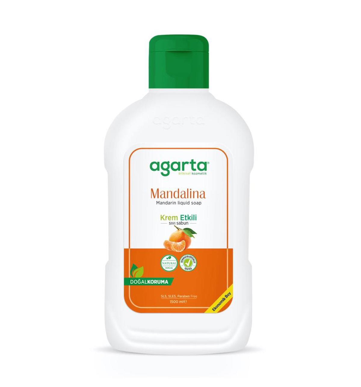 Agarta Mandalina Sıvı Sabun 1.5 lt Tekli