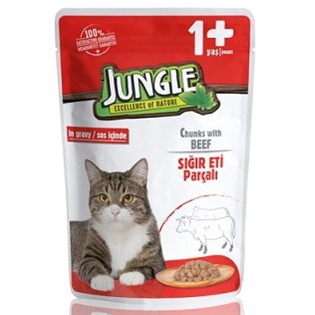 Jungle Excellence Of Nature Biftekli Yetişkin Yaş Kedi Maması 100 gr