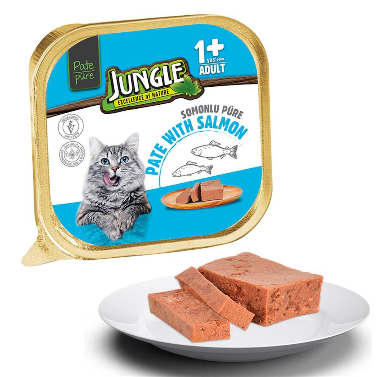 Jungle Excellence Of Nature Balıklı Ezme Yetişkin Yaş Kedi Maması 32x100 gr