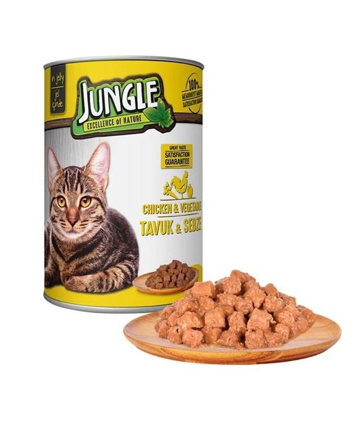 Jungle Excellence Of Nature Tavuklu Yetişkin Yaş Kedi Maması 415 gr