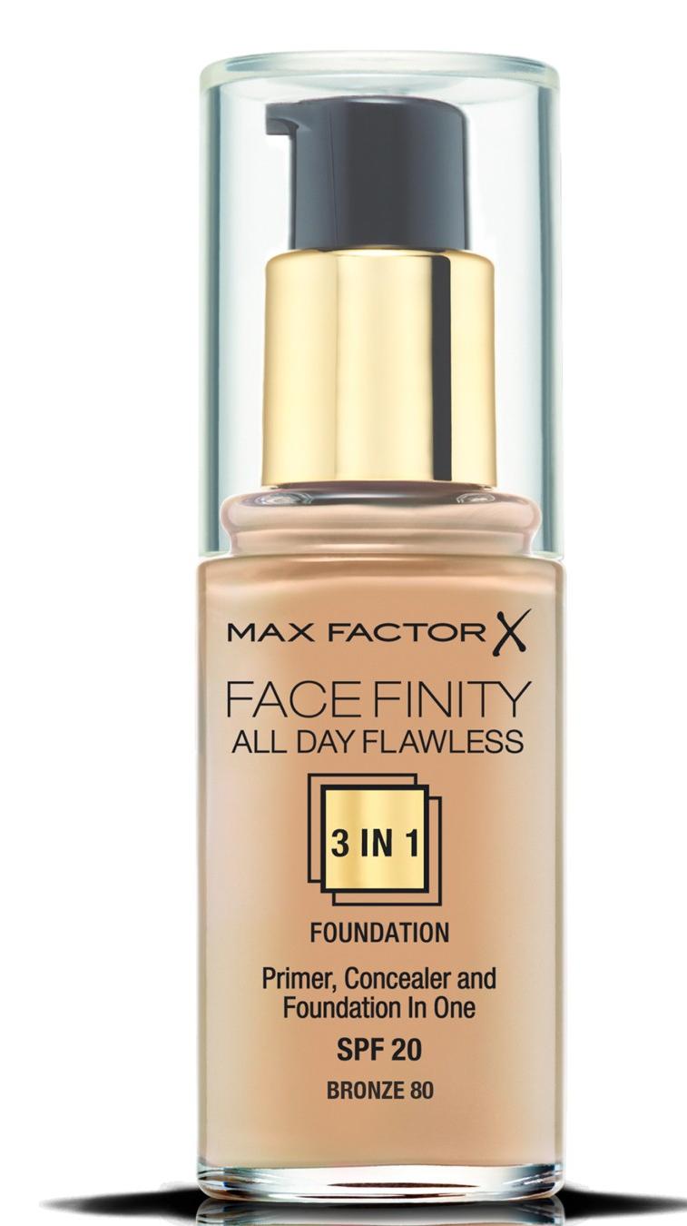 Max Factor Facefinity 3'ü 1 Arada 80 Bronze Güneş Koruyuculu Likit Serum Fondöten 30 ml