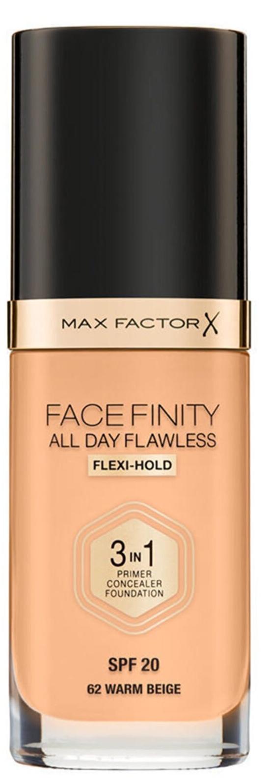 Max Factor Facefinity All Day Flawless 62 Warm Beige Güneş Koruyuculu Likit Serum Fondöten 30 ml