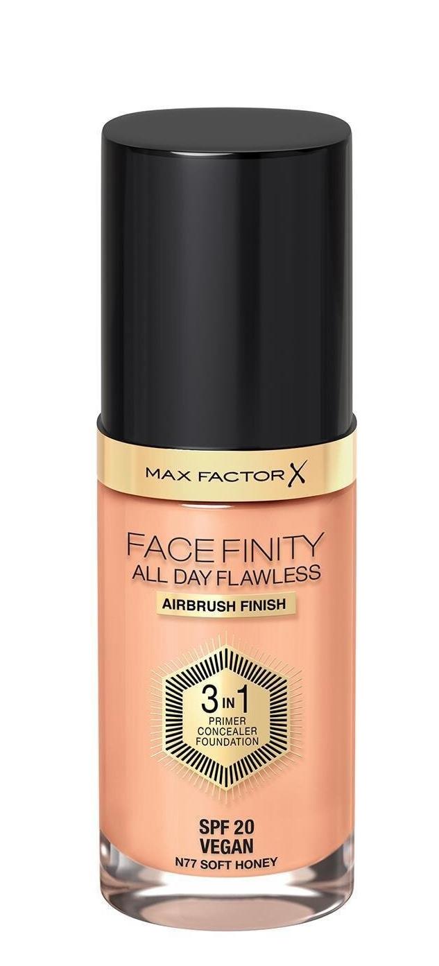 Max Factor Facefinity All Day Flawless 77 Soft Honey Güneş Koruyuculu Likit Serum Fondöten 30 ml