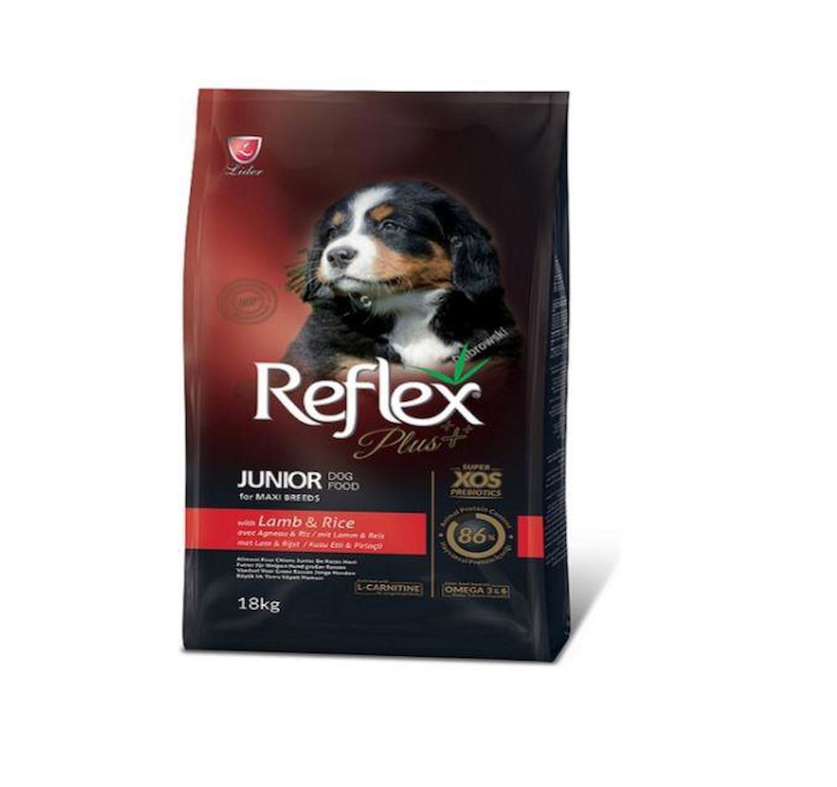 Reflex Plus+ Kuzu Etli Büyük Irk Yavru Kuru Köpek Maması 18 kg