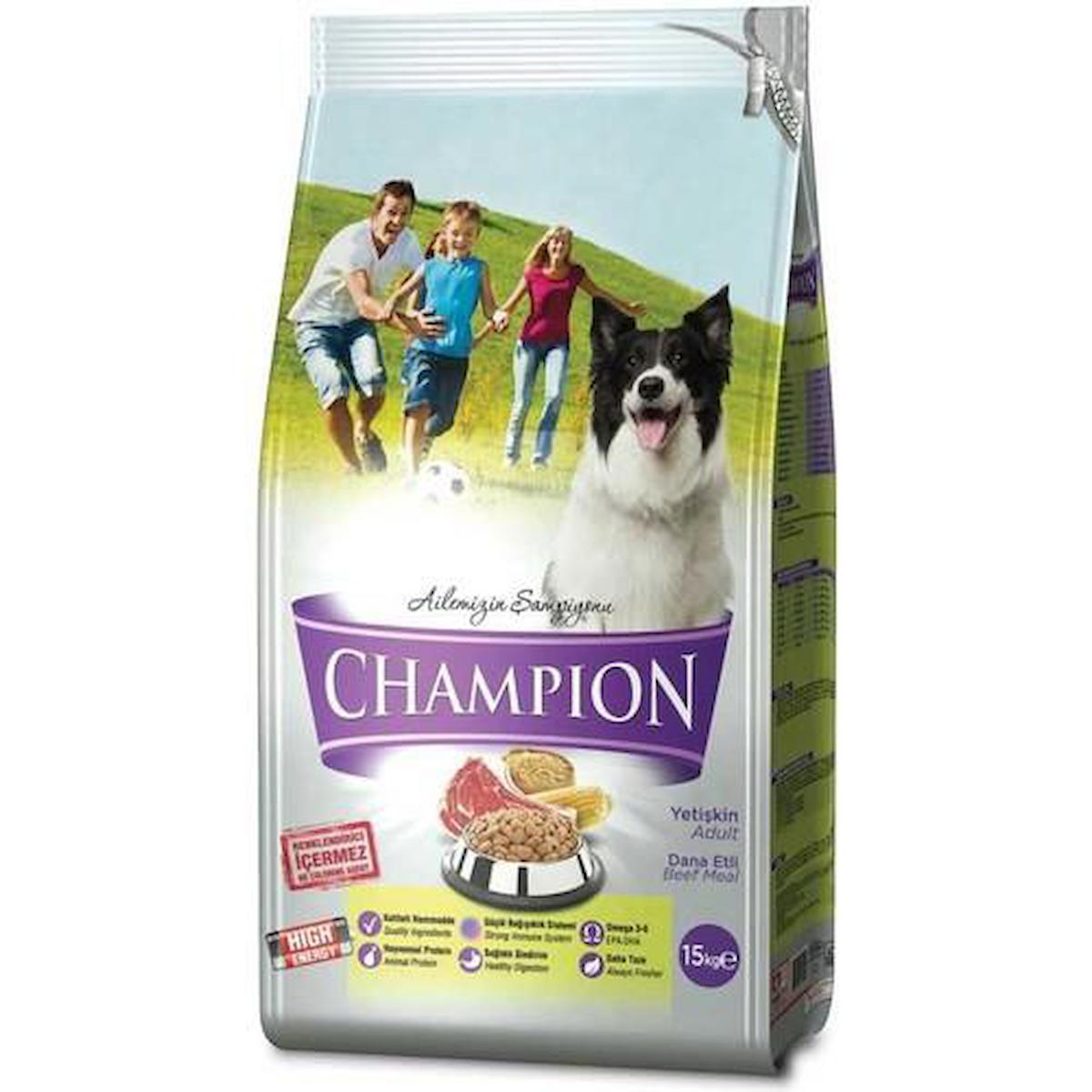 Champion High Energy Dana Etli Tüm Irklar Yetişkin Kuru Köpek Maması 15 kg