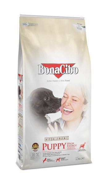 Bonacibo Super Premium Pirinçli ve Tavuklu Tüm Irklar Yavru Kuru Köpek Maması 15 kg