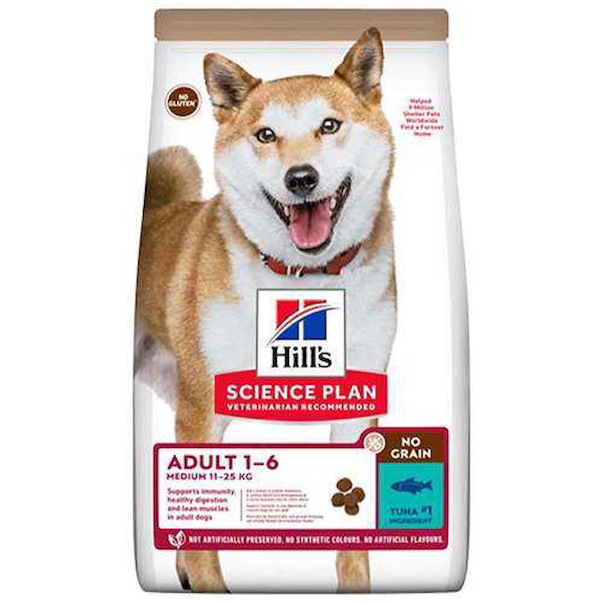 Hill'S Adult -6 No Grain Balıklı Orta Irk Yetişkin Kuru Köpek Maması 12 kg