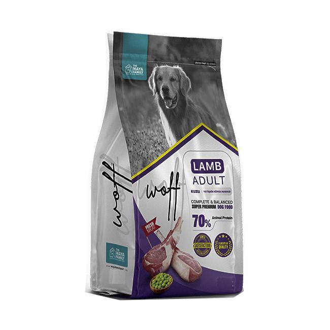 Woff Super Premium Kuzu Etli Tüm Irklar Yetişkin Kuru Köpek Maması 12 kg