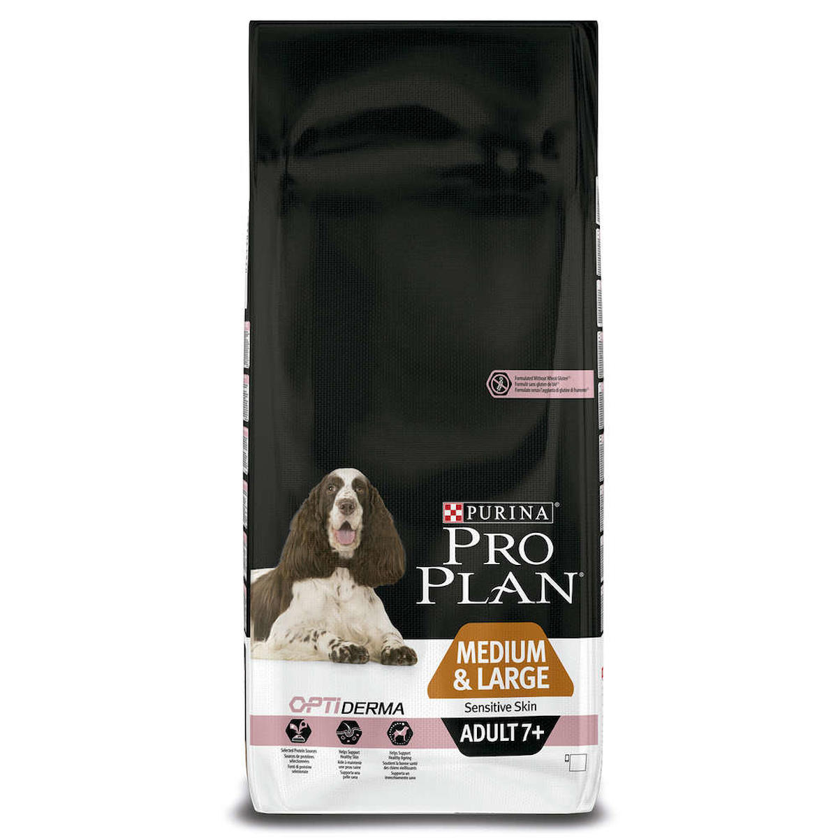 Pro Plan Opti Derma Pirinçli ve Somonlu Büyük ve Orta Irk Yaşlı Kuru Köpek Maması 14 kg