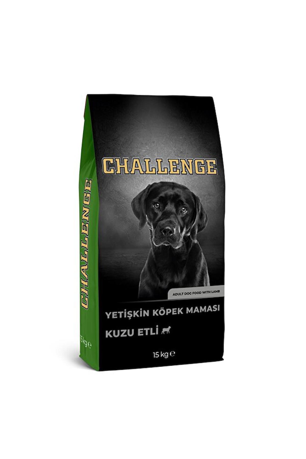 Challenge Kuzu Etli Tüm Irklar Yetişkin Kuru Köpek Maması 15 kg