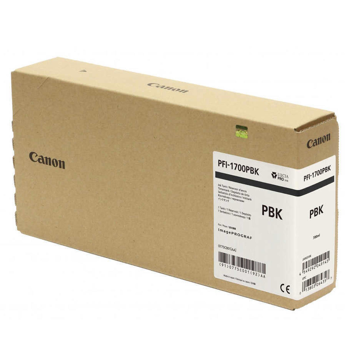 Canon PFI 1700PBK Orijinal Siyah Mürekkep Kartuş