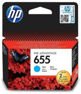 HP 655-CZ110AE Orijinal Mavi Mürekkep Kartuş