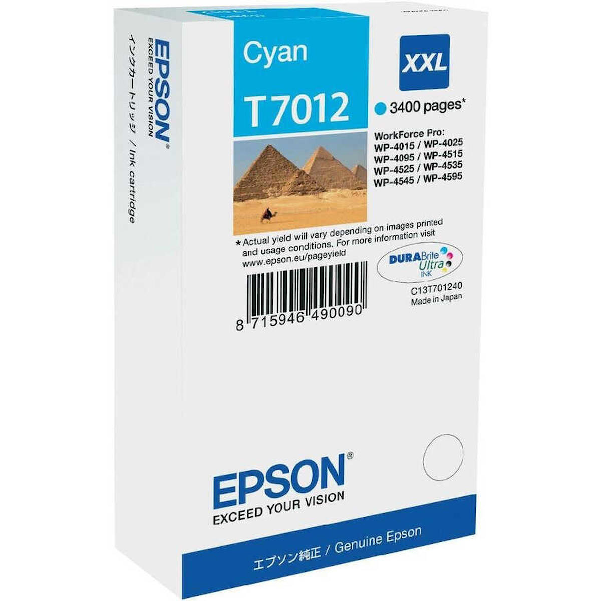 Epson T7012XXL-C13T70124010 Orijinal Mavi Mürekkep Kartuş