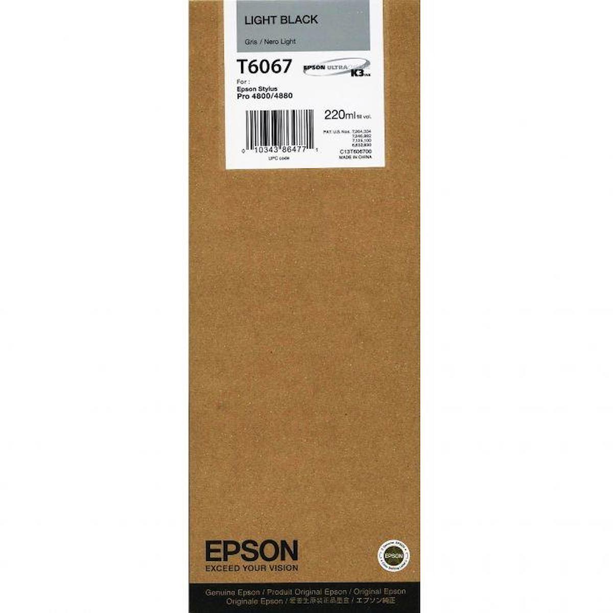 Epson T6067-C13T606700 Orijinal Siyah Mürekkep Kartuş