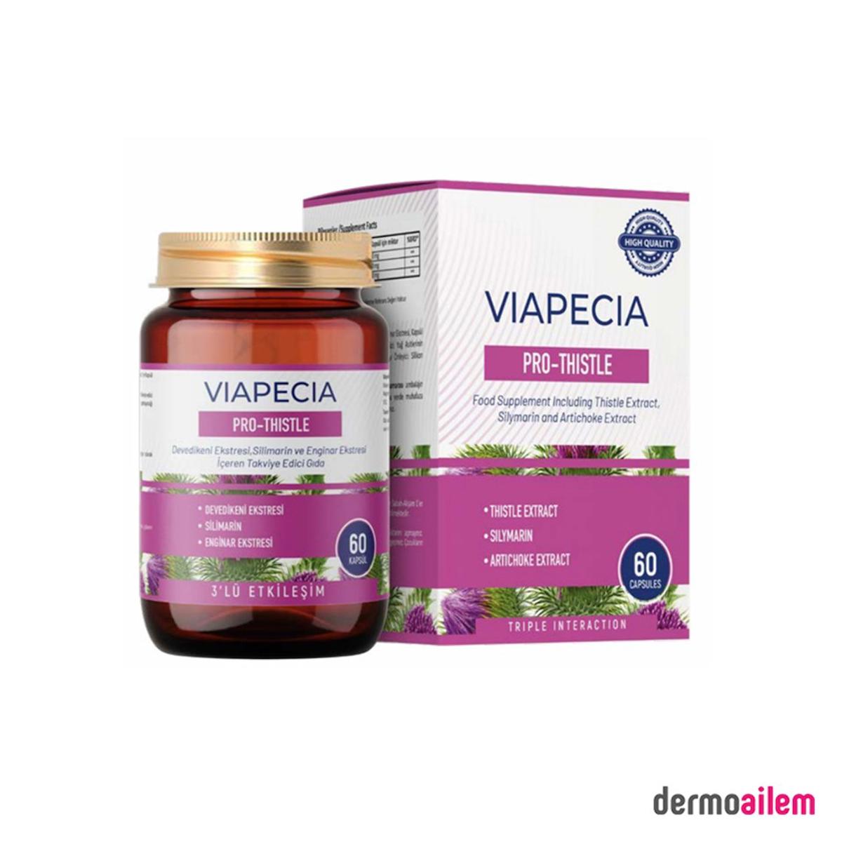 Viapecia Pro-Thistle Aromasız Unisex Vitamin 60 Kapsül