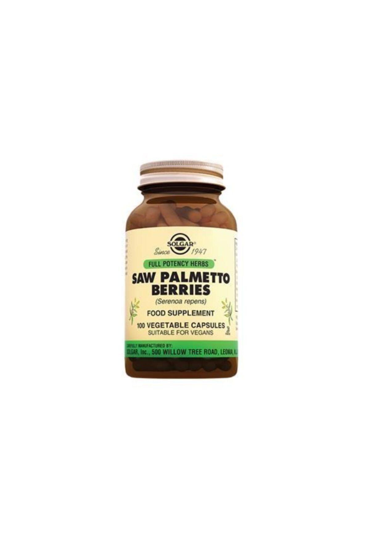 Solgar Palmetto Aromasız Unisex Vitamin 100 Kapsül
