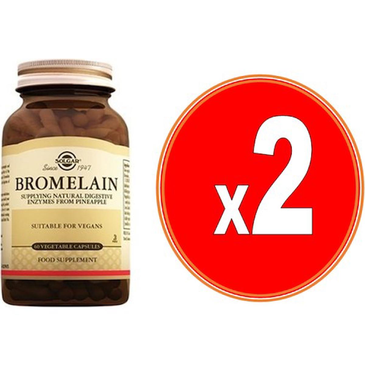 Solgar Bromelain Sade Unisex Vitamin 60x2 Kapsül