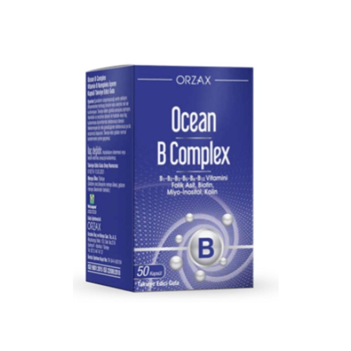 Ocean Orzax Complex Aromasız Unisex Vitamin 50 Kapsül