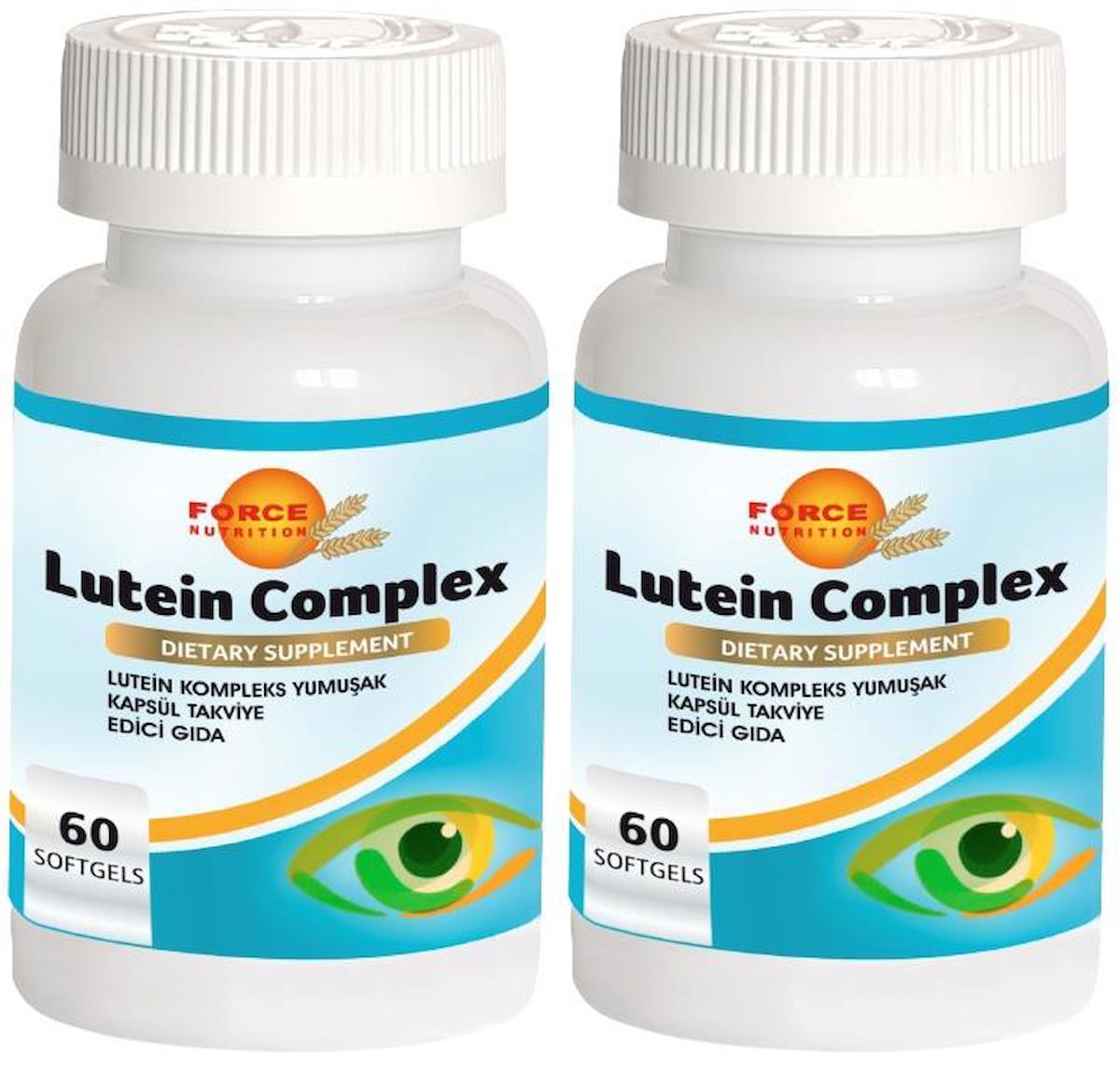 Force Nutrition Lutein Complex Aromasız Unisex Vitamin 2x60 Kapsül