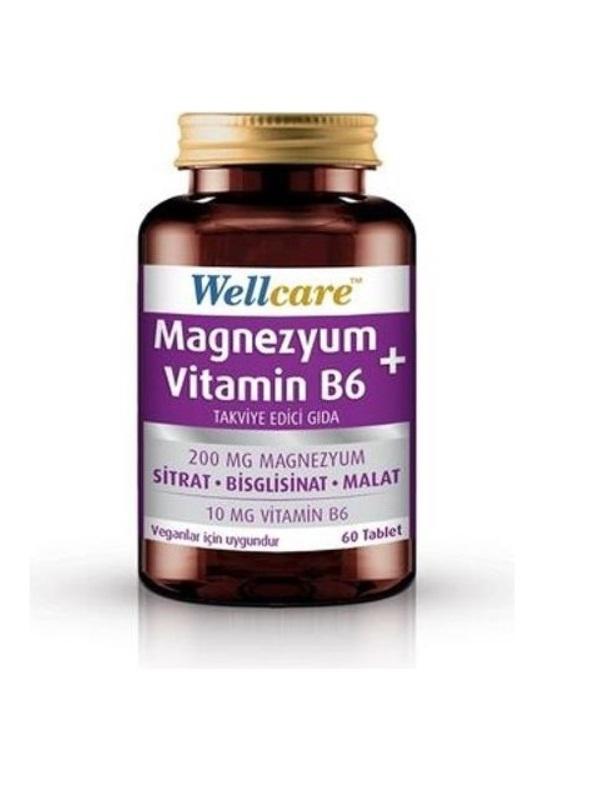 Wellcare Magnezyum Vitamin B6 Sade Unisex 60 Tablet