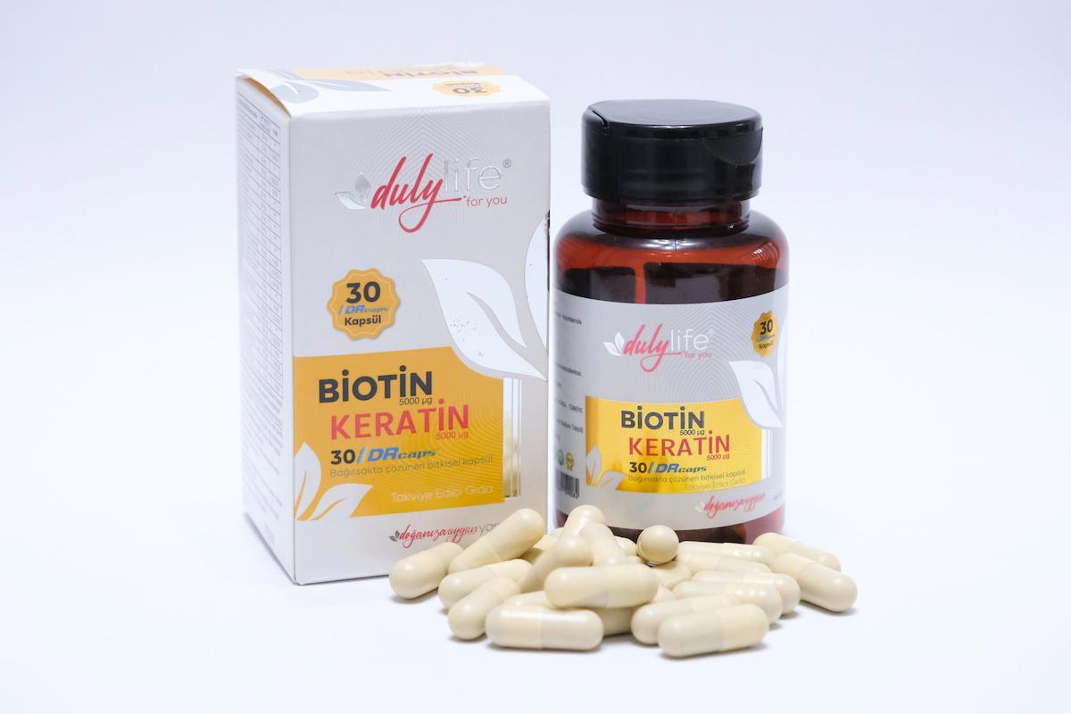 Dulylife Biotin+Keratin Sade Unisex Vitamin 30 Tablet