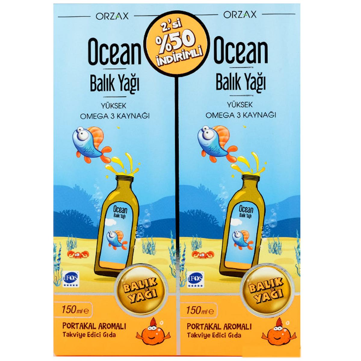 Ocean Orzax Aromalı Unisex Vitamin 2x150 ml