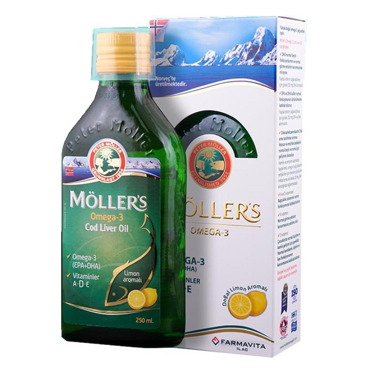 Möller'S Omega 3 Aromalı Çocuk - Yetişkin Vitamin 250 ml