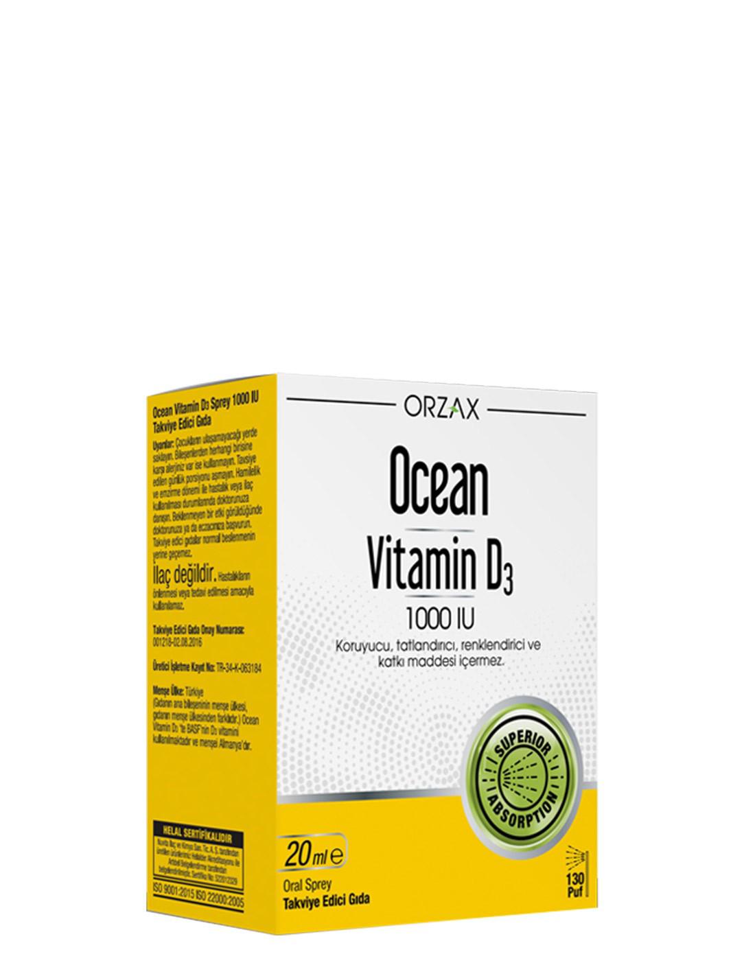 Ocean Kalsiyum Sade Unisex Vitamin 20 ml