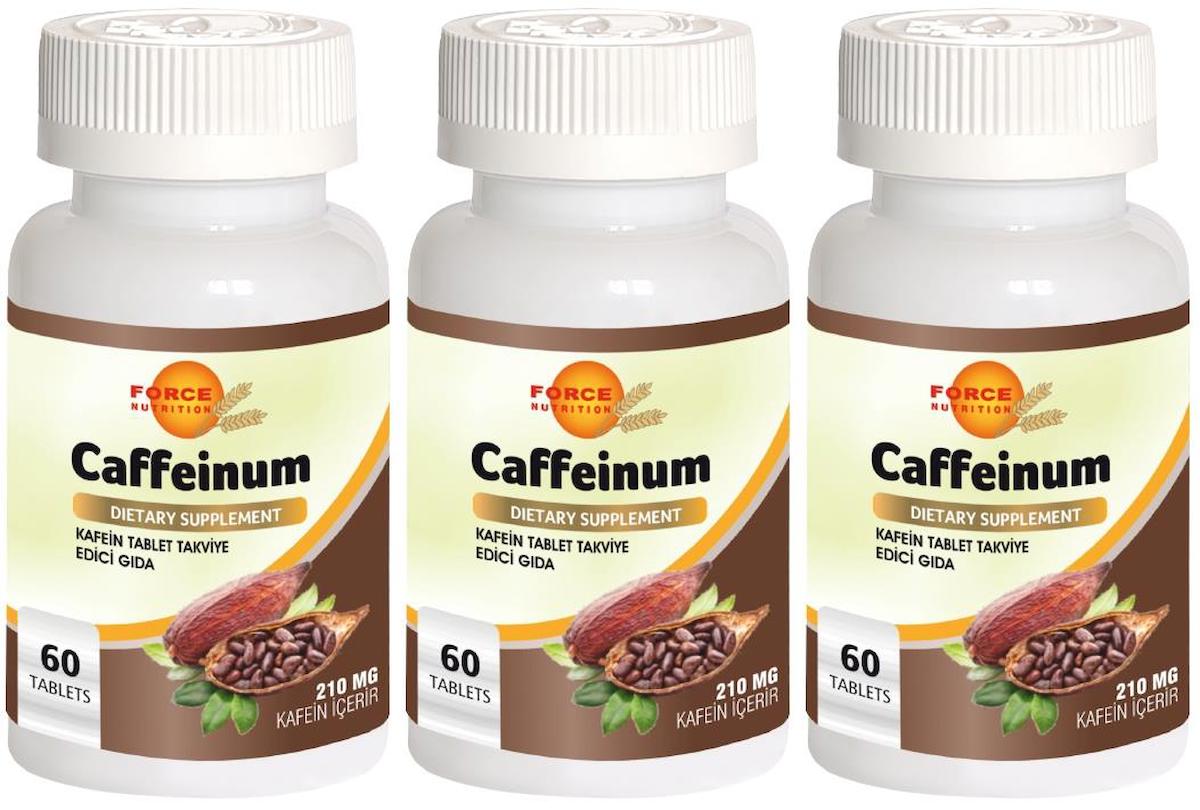 Force Nutrition Caffenium Aromasız Unisex Vitamin 3x60 Tablet