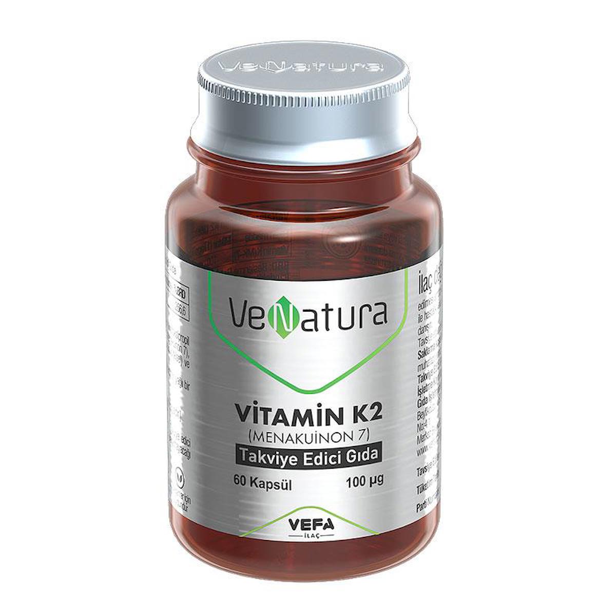 Venatura K2 Vitamini Aromasız Unisex 60 Kapsül